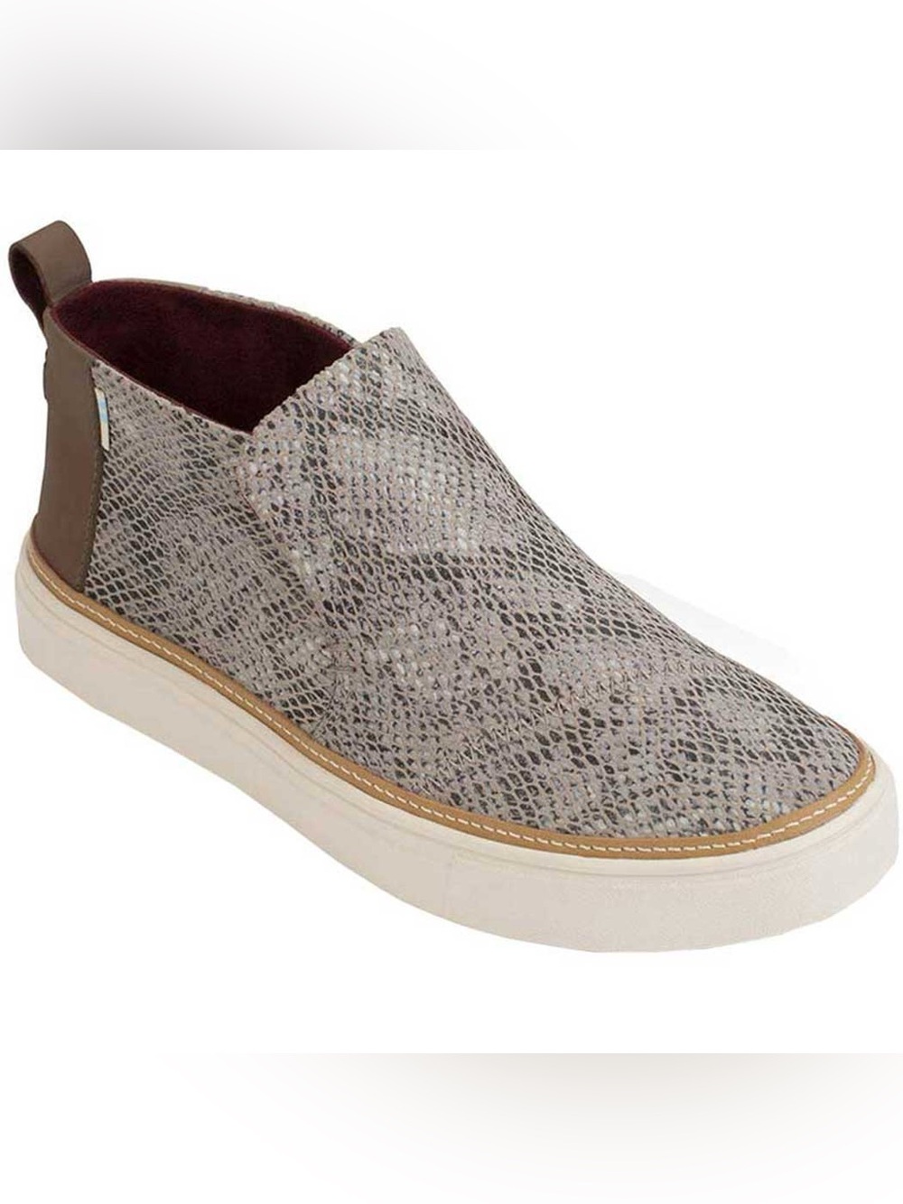 TOMS Shoes Paxton Cobblestone Snake Women's size 6.5